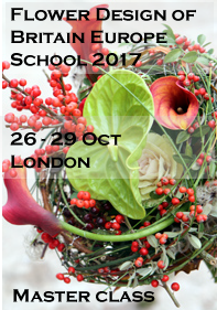 Flower Design of Britain Europe school 2017 Master class workshop